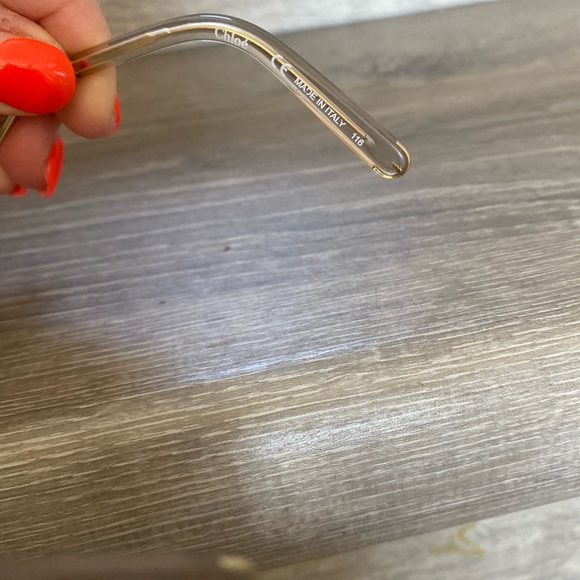 Chloe Gold Frame Sunglasses with Brown Lenses - Picture 13 of 13